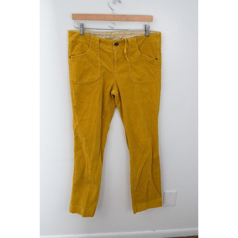 Kuhl Corduroy Pants Womens Size 12 Regular Gold Yellow Mustard